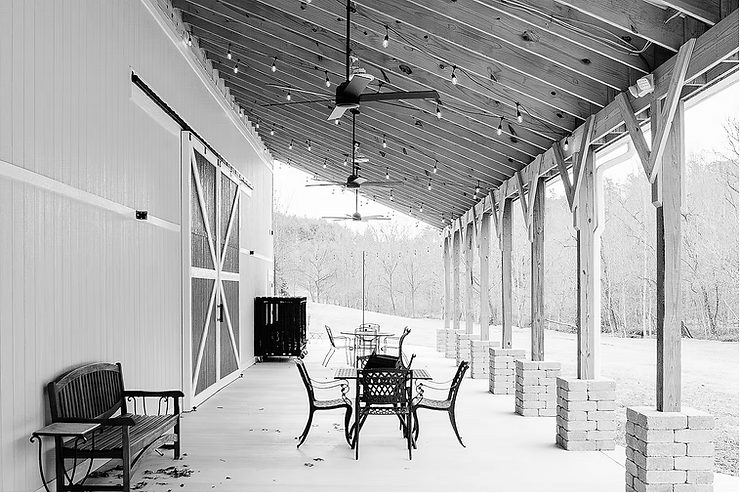 Covered veranda at Sycamore Canyon